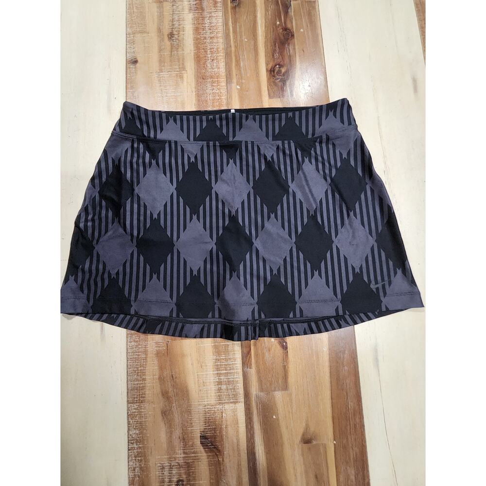 Nike Golf Dri-FIT Black Geometric Athletic Skirt M